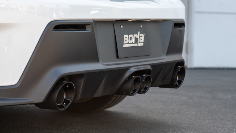 Borla 23-24 Toyota GR Corolla ATAK Cat Back System - Carbon Fiber & Black Anodized - Burkken Auto Parts