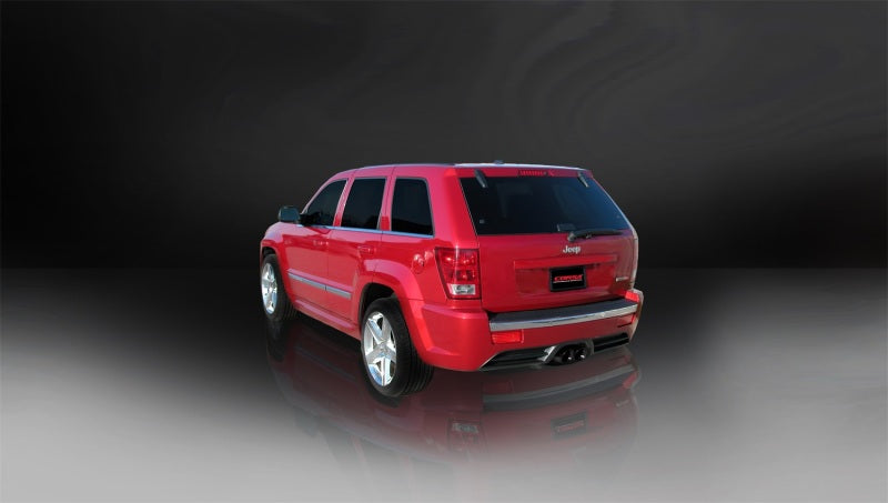 Corsa 2006-2010 Jeep Grand Cherokee 6.1L SRT-8 V8 Black Sport Cat-Back Exhaust - Burkken Auto Parts