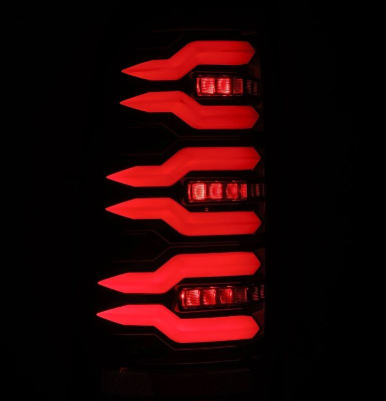 AlphaRex 99-06 Chevrolet Silverado/99-06 GMC Sierra LUXX-Series LED Tail Lights - Black - Burkken Auto Parts