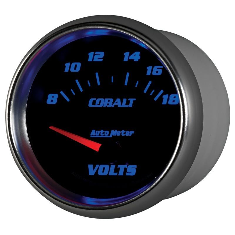 AutoMeter Gauge Voltmeter 2-5/8in. 18V Electric Cobalt - Burkken Auto Parts