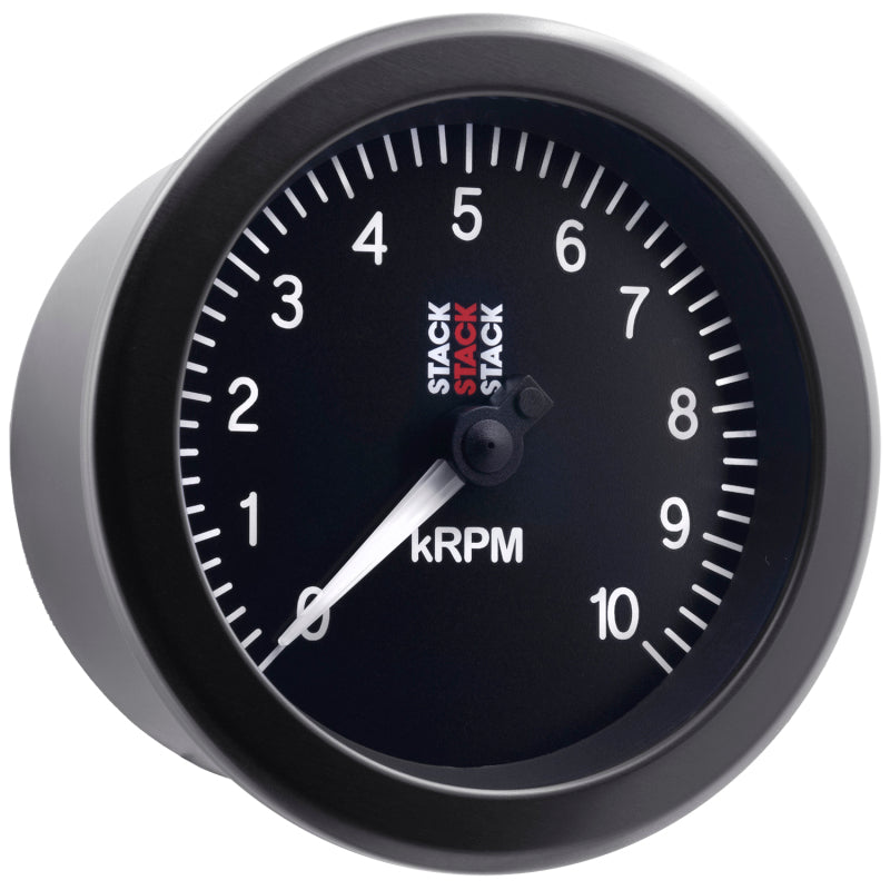 Autometer Stack Sport 88mm 0-10K RPM Tachometer - Black - Burkken Auto Parts
