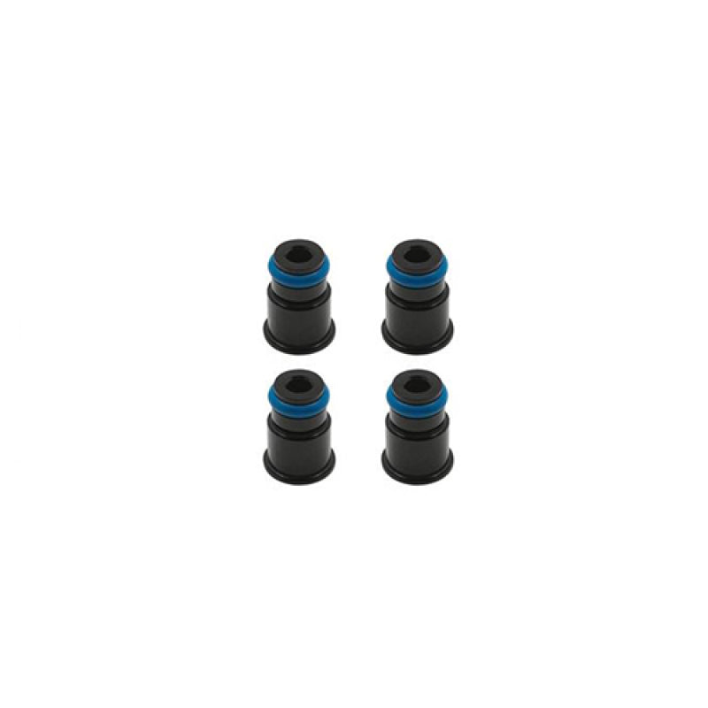 BLOX Racing 14mm Adapter Top (1/2in) w/Viton O-Ring & Retaining Clip (Set of 4) - Burkken Auto Parts