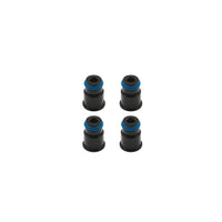 BLOX Racing 14mm Adapter Top (1/2in) w/Viton O-Ring & Retaining Clip (Set of 4) - Burkken Auto Parts