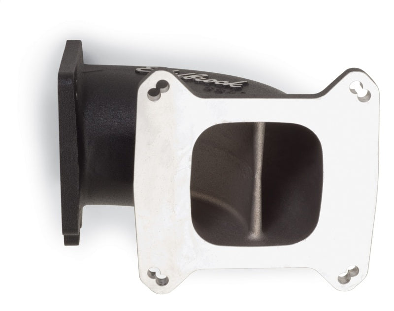 Edelbrock High Flow Intake Elbow 95mm Throttle Body to Square-Bore Flange Black Finish - Burkken Auto Parts
