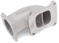 Edelbrock Low Profile Intake Elbow 90mm Throttle Body to Square-Bore Flange As-Cast Finish - Burkken Auto Parts