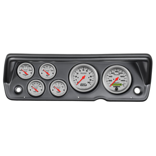 Autometer Ultra-Lite 70-76 Duster/ Demon/ Dart Dash Kit 6pc Tach / MPH / Fuel / Oil / WTMP / Volt - Burkken Auto Parts