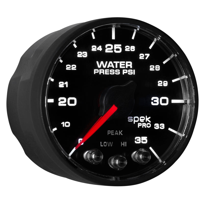 Autometer Spek-Pro - Nascar 2-1/16in Water Press 0- 35 psi Bfb Sp - Burkken Auto Parts