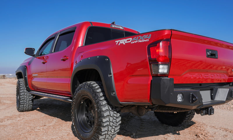 AVS 16-18 Toyota Tacoma Double Cab Ventvisor In-Channel Front & Rear Window Deflectors 4pc - Smoke - Burkken Auto Parts