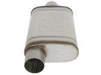 aFe MACHForce XP SS Muffler 3in Center Inlet / 3in Outlet 9in L x 4in W x 14in Body - Burkken Auto Parts
