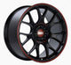 BBS CH-R Nurburgring Edition 19x9.5 5x112 ET45 Satin Black/Red Lip Wheel - 82mm PFS/Clip Req. - Burkken Auto Parts