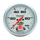 Autometer Ultra-Lite 2-5/8in Full Sweep Elec 0-100 PSI Fuel Pressure w/ Peak Memory & Warning Gauge - Burkken Auto Parts