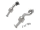 aFe Twisted Steel Down Pipe 409SS w/ Cat 16-17 Toyota Tacoma V6-3.5L - Burkken Auto Parts