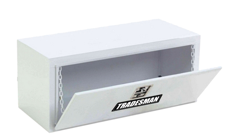 Tradesman Steel Flush Mount Truck Tool Box (48in.) - White - Burkken Auto Parts