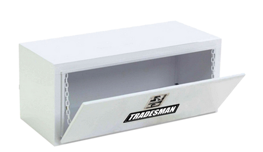 Tradesman Steel Flush Mount Truck Tool Box (48in.) - White - Burkken Auto Parts