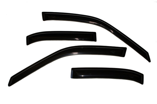 AVS 95-99 Toyota Tercel Ventvisor Outside Mount Window Deflectors 4pc - Smoke - Burkken Auto Parts