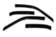 AVS 95-99 Toyota Tercel Ventvisor Outside Mount Window Deflectors 4pc - Smoke - Burkken Auto Parts