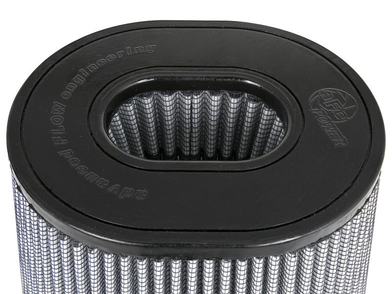 aFe Magnum FLOW Pro DRY S Universal Air Filter 4.5in F / 9inx7.5in B / 6.75inx5.5in T (Inv) / 9in H - Burkken Auto Parts