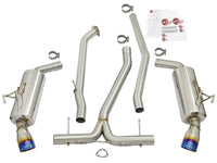 aFe POWER Takeda 16-17 Honda Civic I4-1.5L (t) 2.5-2.25in 304 SS CB Dual-Exit Exhaust Blue Tips - Burkken Auto Parts