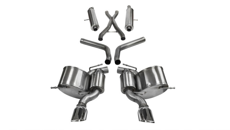 Corsa 2012-2013 Jeep Grand Cherokee 6.4L V8 Polished Sport Cat-Back Exhaust - Burkken Auto Parts