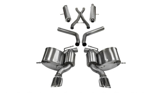 Corsa 2012-2013 Jeep Grand Cherokee 6.4L V8 Polished Sport Cat-Back Exhaust - Burkken Auto Parts