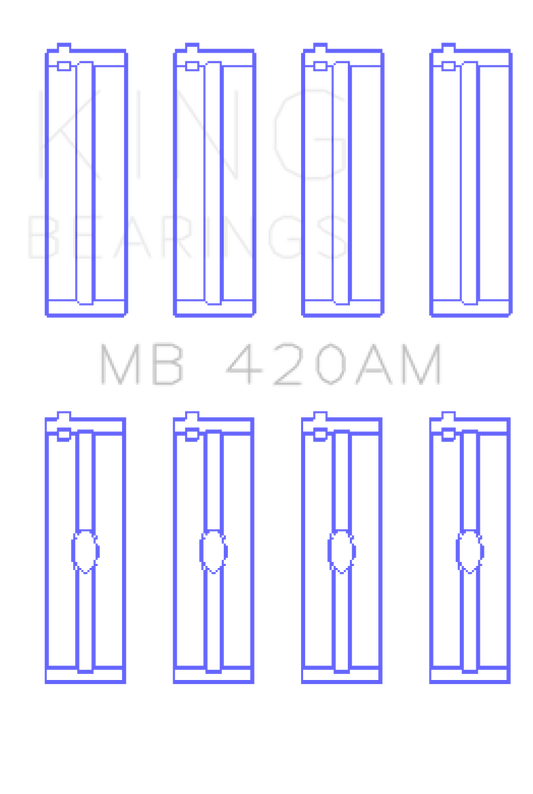 King Engine Bearings Ford Zephyr V6 (Size +0.10) Main Bearing Set