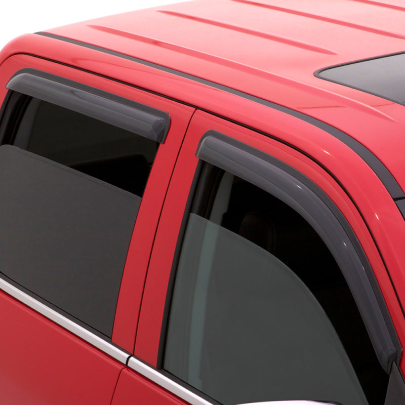 AVS 2018 Ford Expedition Ventvisor Outside Mount Window Deflectors 4pc - Smoke - Burkken Auto Parts
