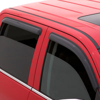 AVS 80-98 Ford F-250 Super Duty Supercrew Ventvisor Outside Mount Window Deflectors 4pc - Smoke - Burkken Auto Parts