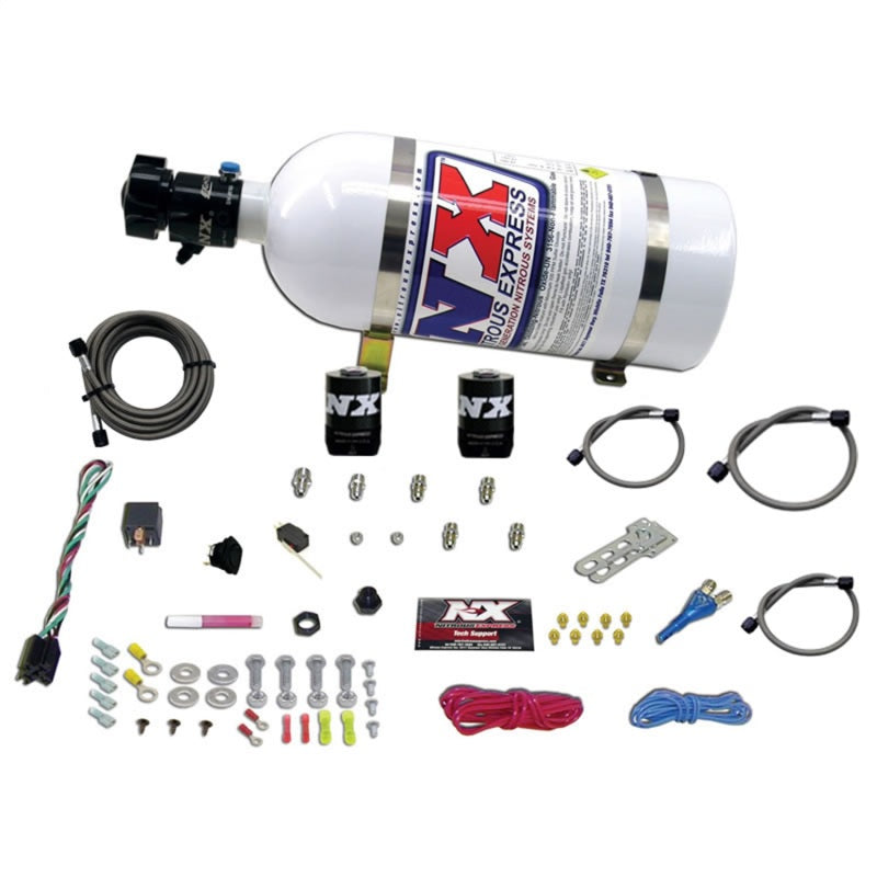 Nitrous Express GM EFI Race Single Nozzle Nitrous Kit (100-250HP) w/10lb Bottle - Burkken Auto Parts