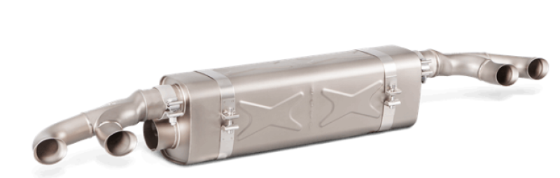 Akrapovic 16-17 Porsche 911 Turbo/Turbo S (991.2) Slip-On Line (Titanium) (Req. Tips/Diffuser) - Burkken Auto Parts