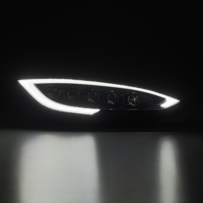 AlphaRex 12-21 Tesla Model S NOVA-Series LED Proj Headlights Blk w/Activtn Light & Seq.Sig / SB DRL - Burkken Auto Parts