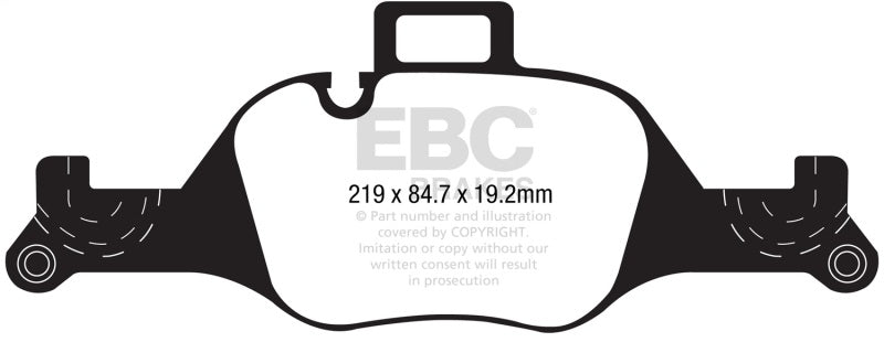 EBC 2017+ BMW 530 G30 Greenstuff Front Brake Pads - Burkken Auto Parts