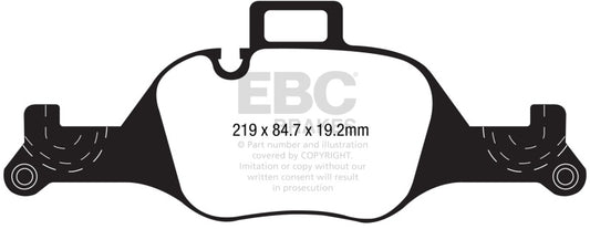 EBC 2017+ BMW 530 G30 Greenstuff Front Brake Pads - Burkken Auto Parts