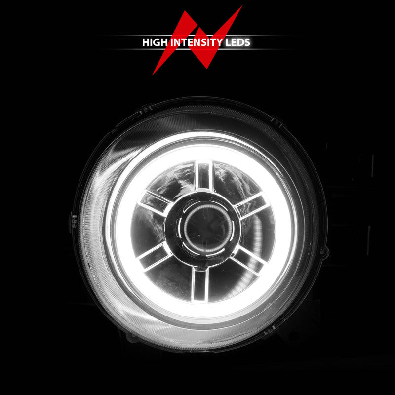 ANZO 2007-2013 Toyota Fj Cruiser Projector Headlights w/ Halo Chrome - Burkken Auto Parts