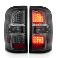 ANZO 2014-2018 GMC Sierra LED Tail Lights Black Housing Smoke Lens - Burkken Auto Parts
