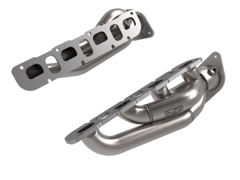 aFe 21-22 Jeep Wrangler 392 Twisted Steel Header 1-7/8 IN to 2-3/4 IN 304 w/ Raw Finish - Burkken Auto Parts