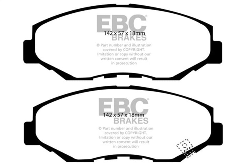 EBC 13-15 Acura ILX 1.5 Hybrid Redstuff Front Brake Pads - Burkken Auto Parts