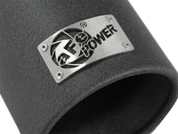 aFe MACHForce XP Exhausts Tips SS-304 EXH Tip 3in x 4Out x 12L Bolt-On (blk) - Burkken Auto Parts