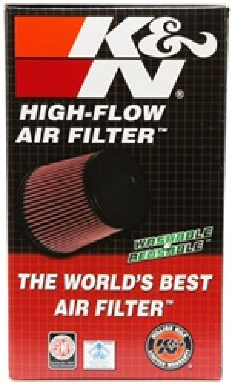 K&N Universal Clamp-On Air Filter 4-1/2in FLG / 5-7/8in B / 4-1/2in T / 8-3/8in H - Burkken Auto Parts