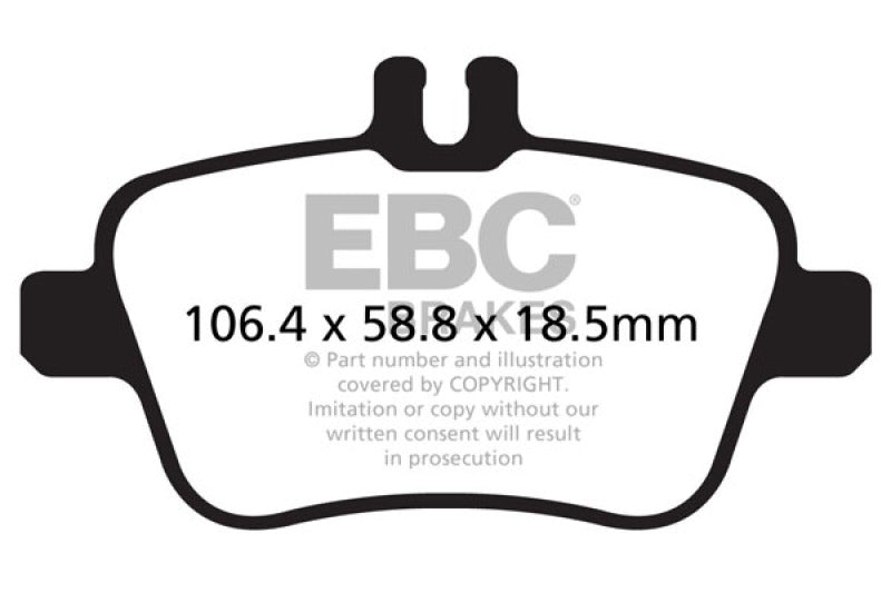 EBC 13+ Mercedes-Benz CLA250 2.0 Turbo Greenstuff Rear Brake Pads - Burkken Auto Parts