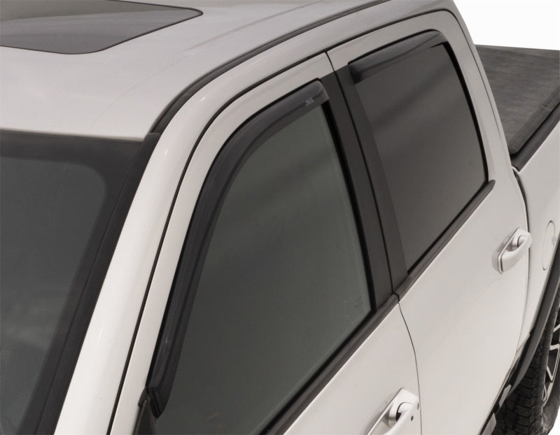 AVS 09-18 Dodge RAM 1500 Crew Cab Ventvisor In-Channel Front & Rear Window Deflectors 4pc - Smoke - Burkken Auto Parts