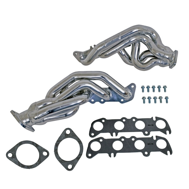 BBK 11-14 Mustang GT Shorty Tuned Length Exhaust Headers - 1-5/8 Silver Ceramic - Burkken Auto Parts