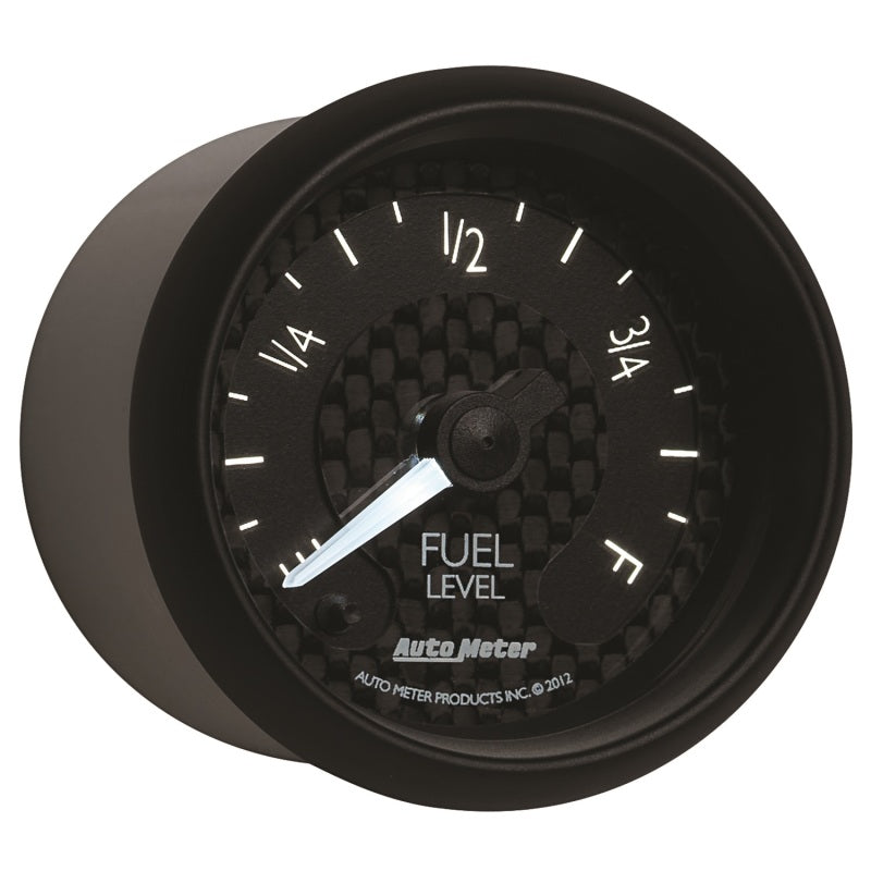 Autometer GT Series 52mm Full Sweep Electronic 0-280 ohm Fuel Level Programmable Empty-Full Range - Burkken Auto Parts