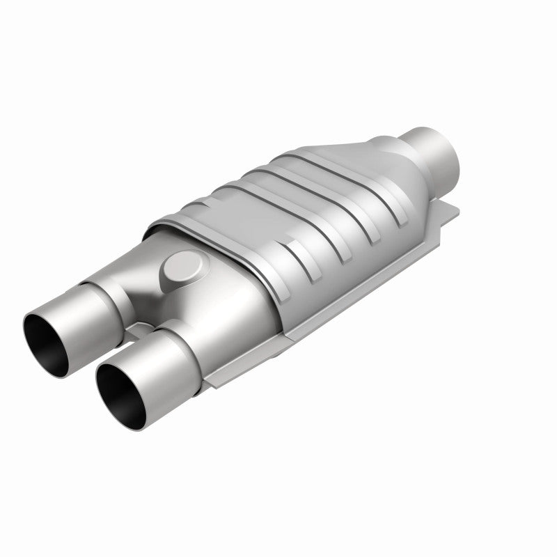 MagnaFlow Conv Univ 2inch Inlet/2.5inch Outlet Dual/Single Oval Shape - Burkken Auto Parts
