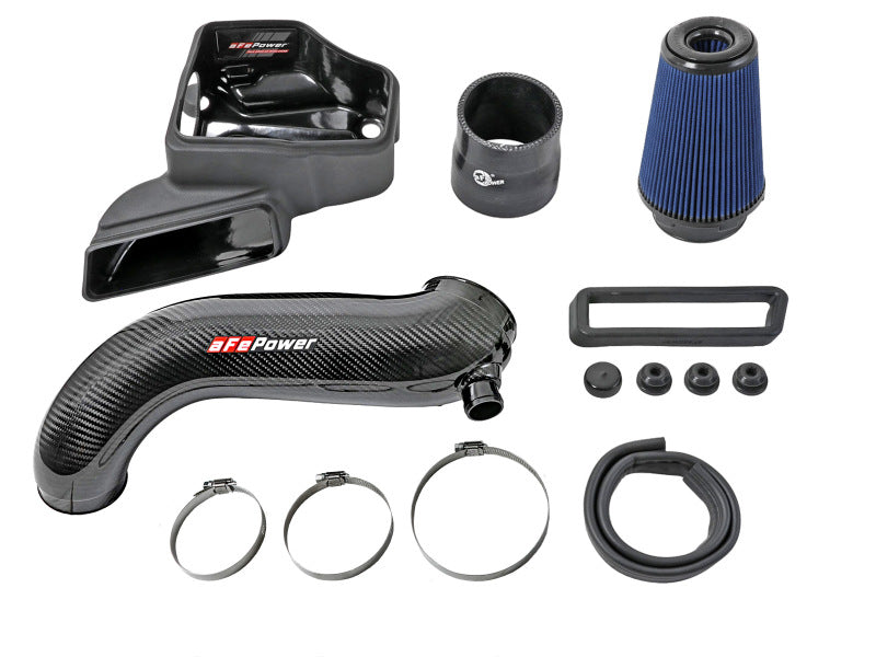 aFe 15-19 VW Golf R (MKVII) L4-2.0L (t) Track Series Carbon Fiber Intake System w/ Pro 5R Filter - Burkken Auto Parts