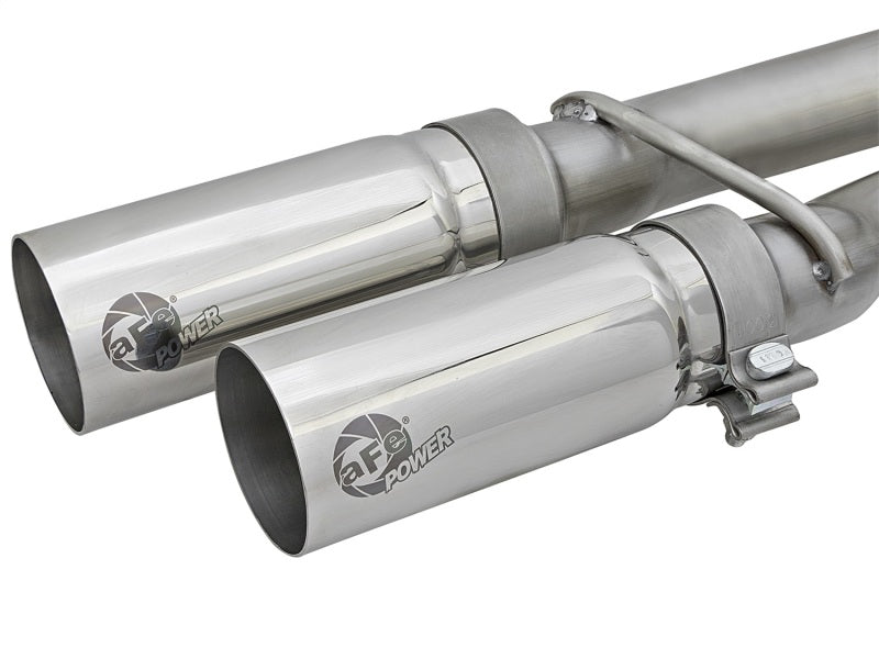 aFe Rebel Series 3in SS Cat-Back Exhaust System w/ Polished Tip 04-15 Nissan Titan V8 5.6L - Burkken Auto Parts