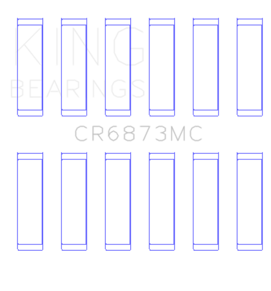 King Engine Bearings Toyota 2Gr-FE/ 3GR-FE Polymer Coated (Size 0.25) Connecting Rod Bearing Set