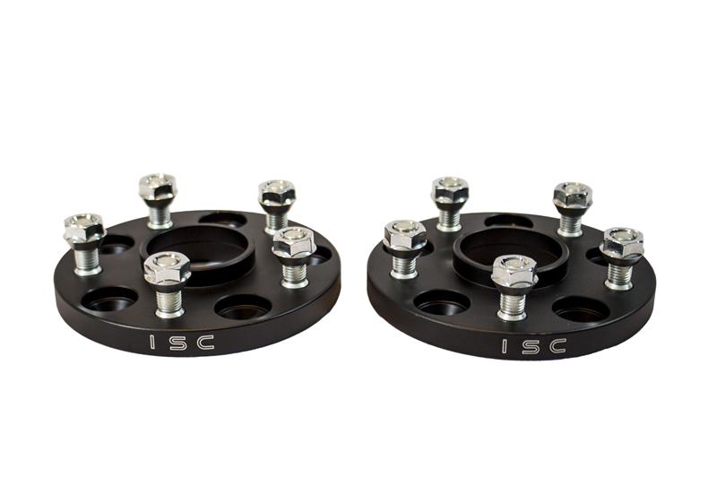 ISC Suspension Nissan 5x114.3 Hub Centric (66 Hub Bore) Wheel Spacers 15mm Black (Pair) - Burkken Auto Parts