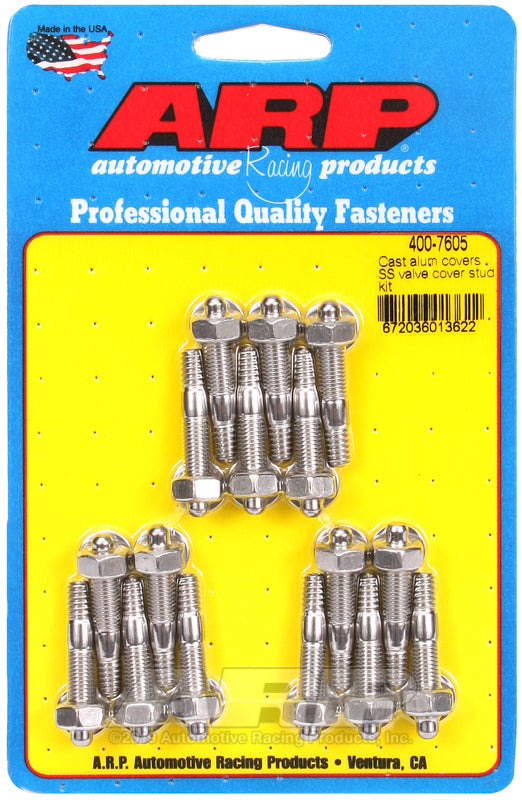 ARP Cast Aluminum Covers SS Valve Cover Stud Kit - Burkken Auto Parts