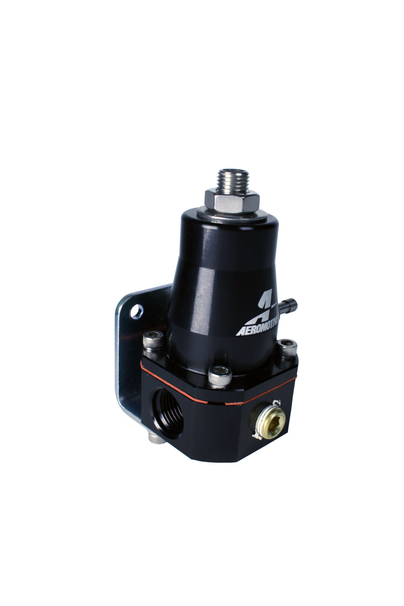 Aeromotive Adjustable Regulator Billet EFI Bypass - (2) -6 Inlets/(1) -6 Return - Black - Burkken Auto Parts