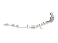 aFe Power Twisted Steel Down Pipe 3in 304 Stainless Steel w/ Cat 15-18 VW Golf R MKVII L4-2.0L (t) - Burkken Auto Parts